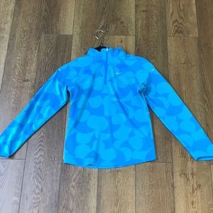 A front zip up long sleeve Nike top